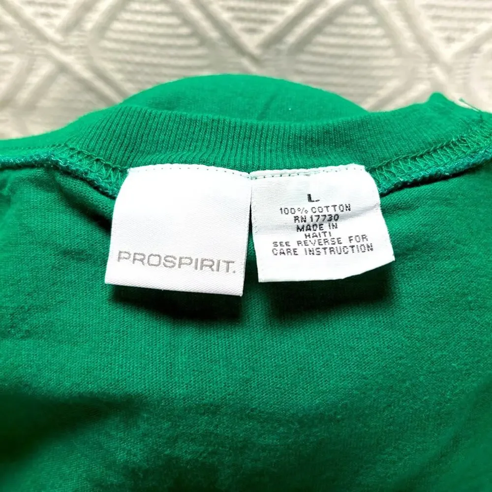Prospirit Men's Muscle Tee 100%‎ Cotton Active Wear Green Tank Top L